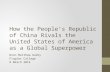 How the People’s Republic of China Rivals the United States of America as a Global Superpower