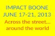 IMPACT BOONE JUNE 17-21, 2013