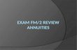 Exam FM/2 Review Annuities