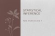 Statistical  inference