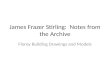 James Frazer  Stirling :  Notes from the Archive