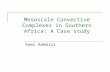 Mesoscale Convective Complexes  in  Southern  Africa:  A Case  study