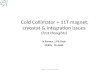 Cold Collimator + 11T magnet: cryostat & integration issues (first thoughts)