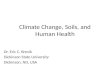 Climate Change, Soils, and Human Health