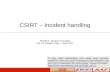 CSIRT – Incident handling