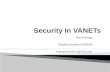 Security In  VANETs