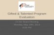 Gifted & Talented Program Evaluation