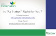 Is “Ag Status” Right for You?