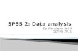 SPSS 2: Data analysis