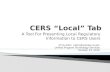 CERS “Local” Tab