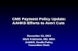 CMS Payment Policy Update: AAHKS Efforts to Avert Cuts 
