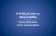 A Biblical Look at Stewardship