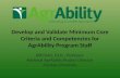 Develop and Validate Minimum Core Criteria and Competencies for AgrAbility Program Staff