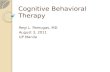 Cognitive  Behavioral  Therapy