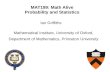 MAT199: Math  Alive Probability and Statistics