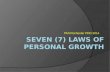Seven ( 7 ) Laws of Personal growth