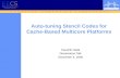 Auto-tuning Stencil Codes for Cache-Based Multicore Platforms