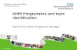 NIHR Programmes and topic identification