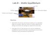 Lab 8 – Static Equilibrium