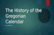 The History of the Gregorian Calendar