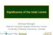 Significance of the total  i -score