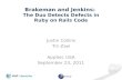 Brakeman and  Jenkins:  The Duo Detects Defects in Ruby on Rails Code