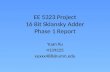 EE 5323 Project 16 Bit  Sklansky  Adder Phase 1 Report