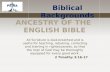 Ancestry Of the  ENGLISH bible
