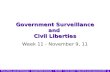 Government Surveillance and  Civil Liberties