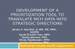 Development of a prioritization tool to translate MCH data into strategic directions