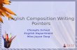 E nglish Composition Writing Pointers