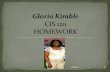 Gloria Kimble CIS 120 HOMEWORK