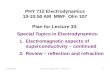 PHY 712 Electrodynamics 10-10:50 AM  MWF  Olin 107 Plan for Lecture 33: