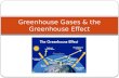Greenhouse Gases & the Greenhouse Effect