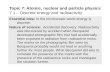 Topic 7: Atomic, nuclear and particle physics 7.1 – Discrete energy and radioactivity