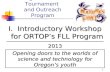 Oregon Robotics  Tournament  and Outreach Program