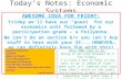 Today’s Notes: Economic Systems