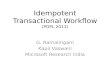 Idempotent Transactional  Workflow (POPL 2013)