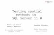 Testing spatial methods in  SQL  Server 11.0