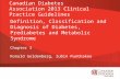 Definition, Classification and Diagnosis of Diabetes, Prediabetes and Metabolic Syndrome