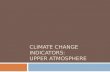 CLIMATE  Change  Indicators: Upper  Atmosphere