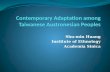 Contemporary Adaptation among Taiwanese  Austronesian  Peoples