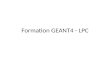 Formation GEANT4 - LPC