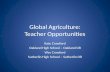 Global Agriculture: Teacher Opportunities