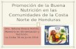 Promoción de la Buena Nutrición en las Comunidades de la Costa Norte de Honduras