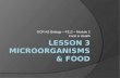 Lesson 3 Microorganisms & Food