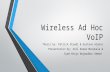 Wireless Ad Hoc VoIP