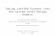 Taking  LabVIEW  Further into the System Level Design Domain