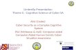 Umbrella Presentation Theme C:  Cognitive Science of Cyber SA