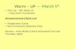 Warm – UP  ---  March 5 th